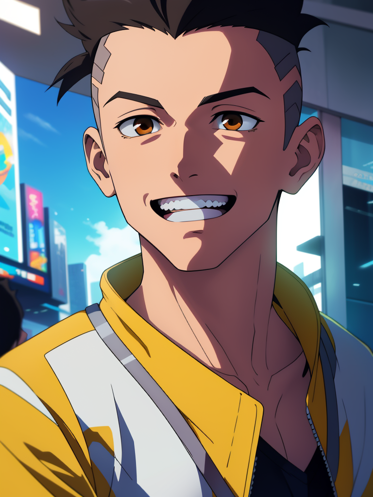 00296-493049782-cyberpunk david martinez in a futurism city  solo brown_eyes anime open_mouth smile black_hair male_focus shirt forehe.png